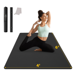 CAMBIVO Large Yoga Mat 183cm x 122cm Wide Exercise Mat